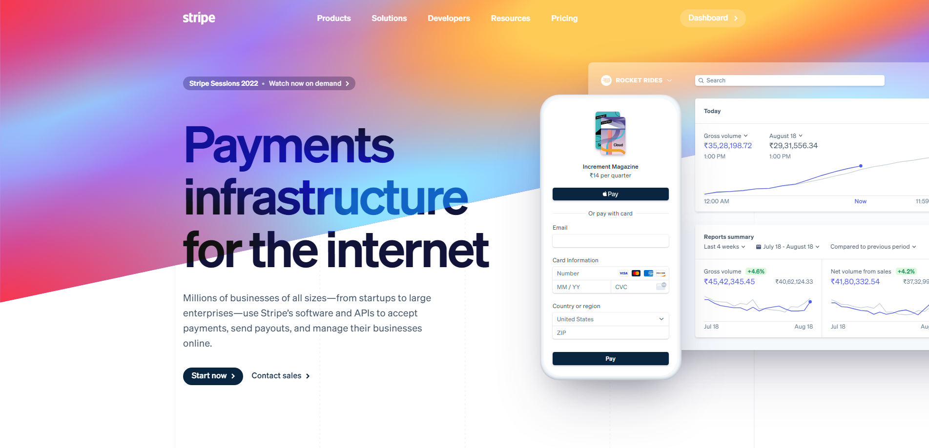 Stripe saas hero image